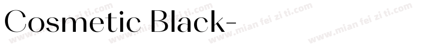 Cosmetic Black字体转换